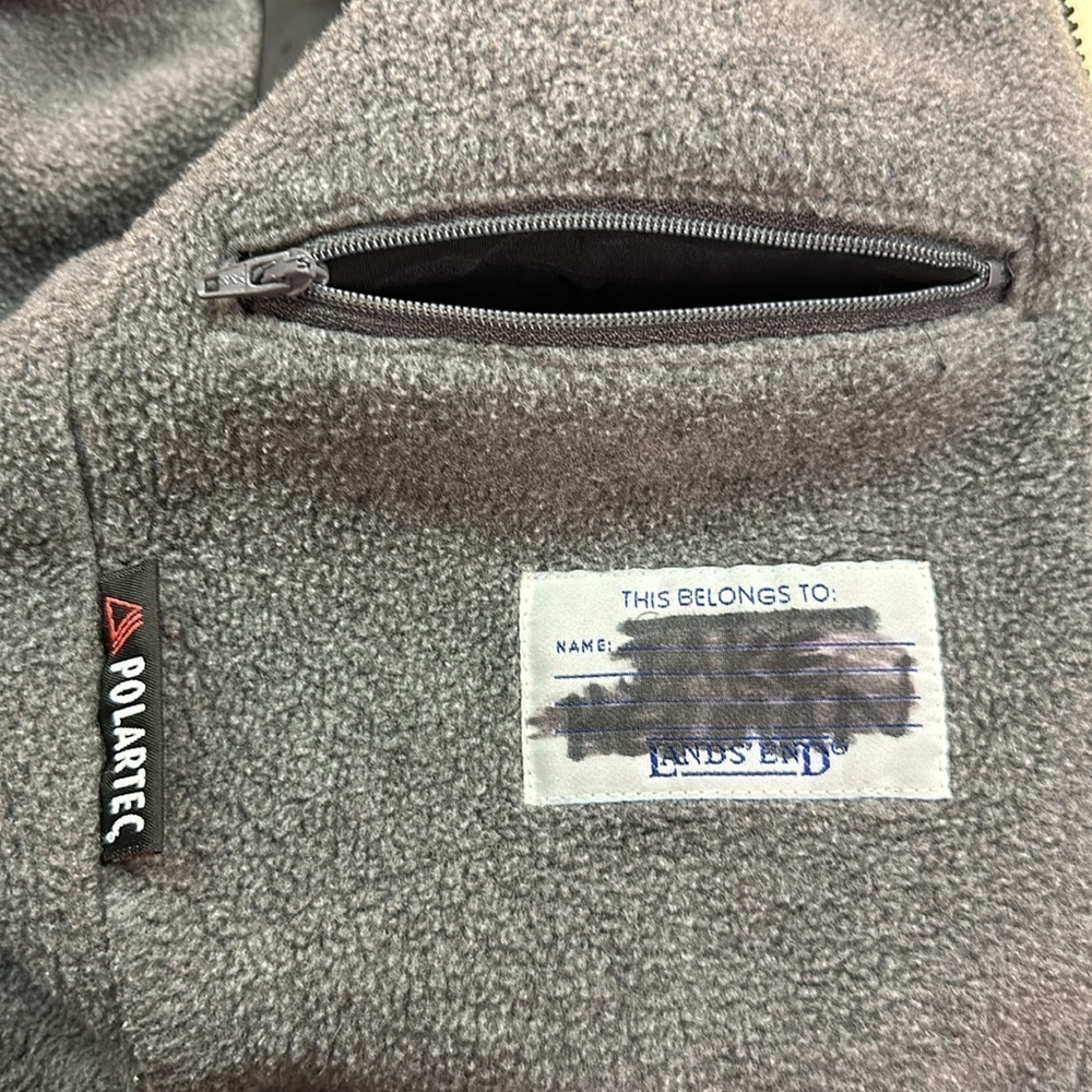 Lands’ End Boy’s Black Nylon Winter Jacket 3T - Picture 4 of 5